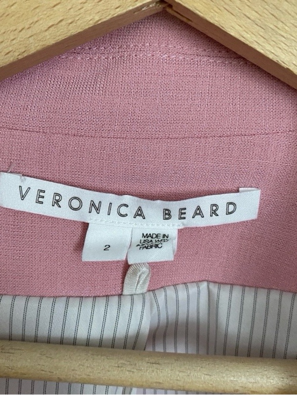 Veronica Beard Miller Dickey Blazer Women’s 2 Pink Corpcore Career Luxury Office - Picture 14 of 15